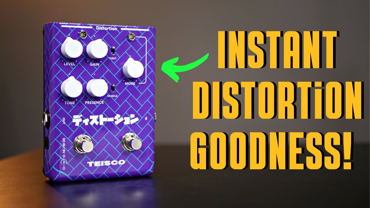 Classic Rock Tones In A Box - Teisco Distortion - Pedal Demo