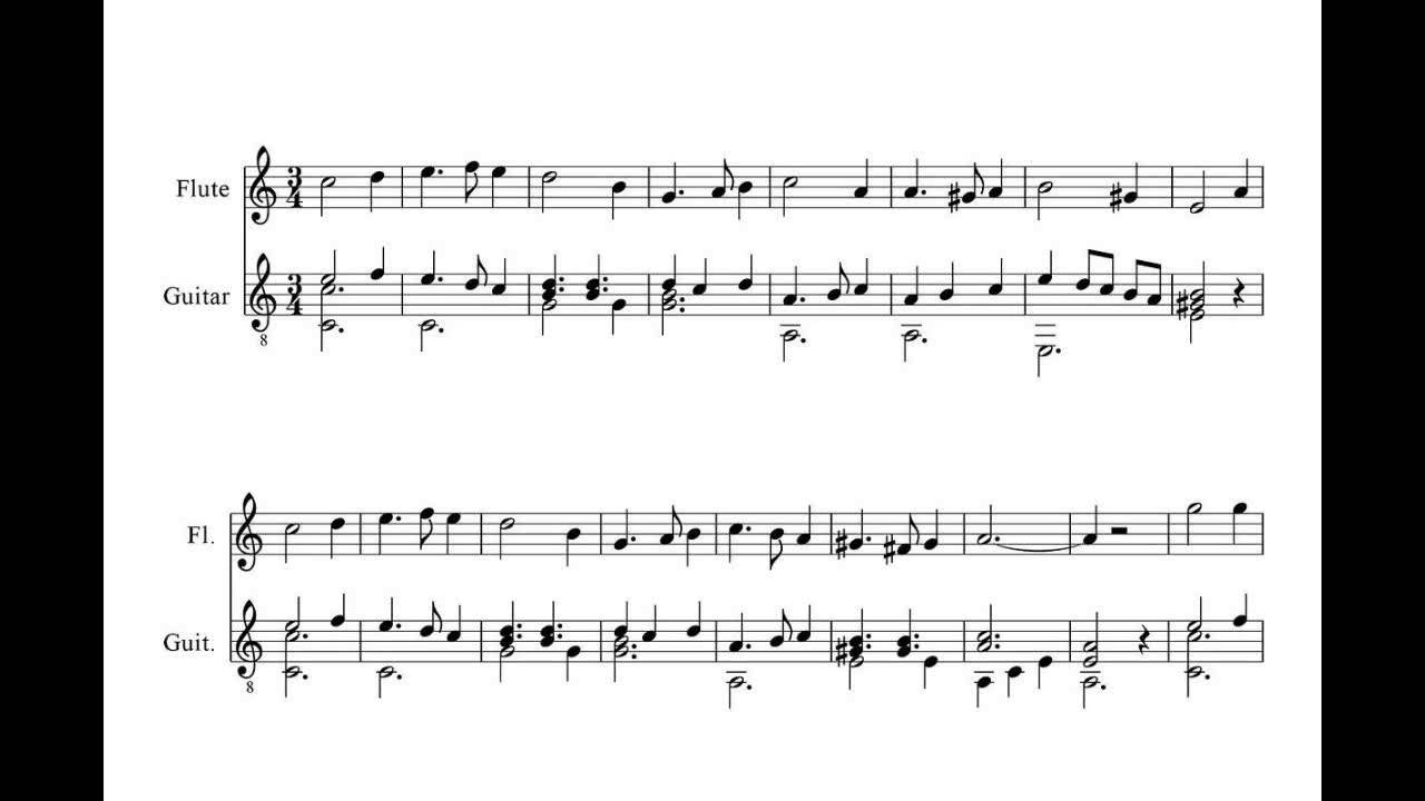 Greensleeves (guitar solo accompaniment for recorder)