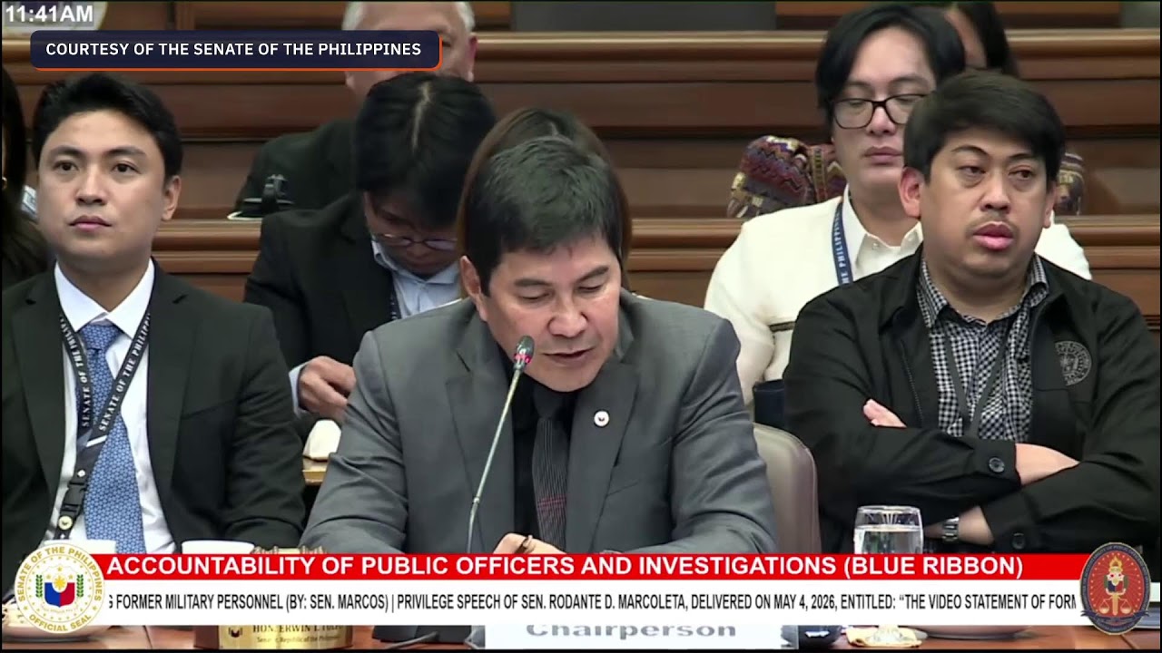 Tulfo-led Senate blue ribbon holds organizational meeting