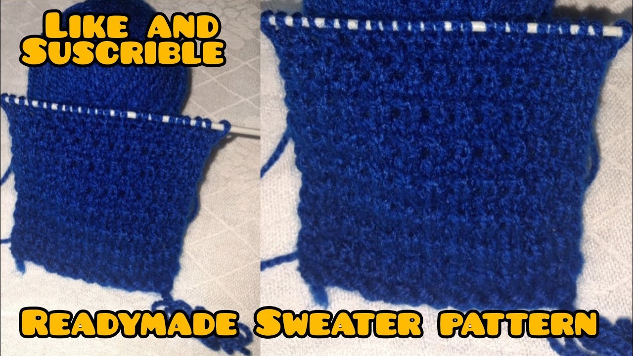 🤩New Ready made look sweater pattern design ✨️ 😍 #viral #knittig #youtubevlog 🥰🥰