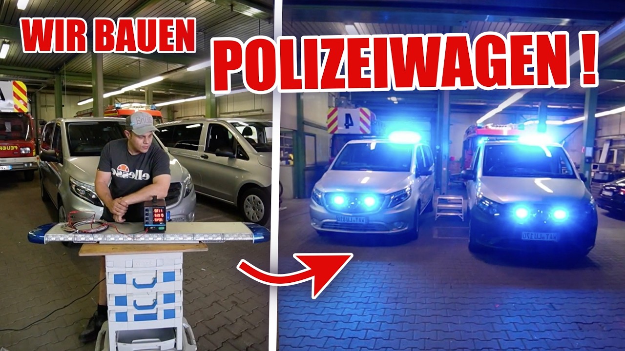 Vom VITO zum STREIFENWAGEN 🚓🙌🏻 Teil 2  - Ohne BLAULICHT GEHT NIX 🤩🙏🏻  | ItsMarvin