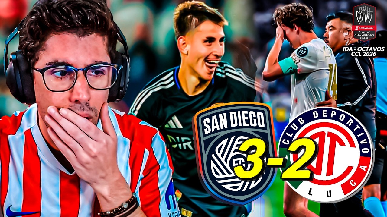 👿 Derrota...&iquest;&iexcl;y Marcel LESIONADO!? 😨 San Diego 3-2 Toluca | Octavos CCL 2026