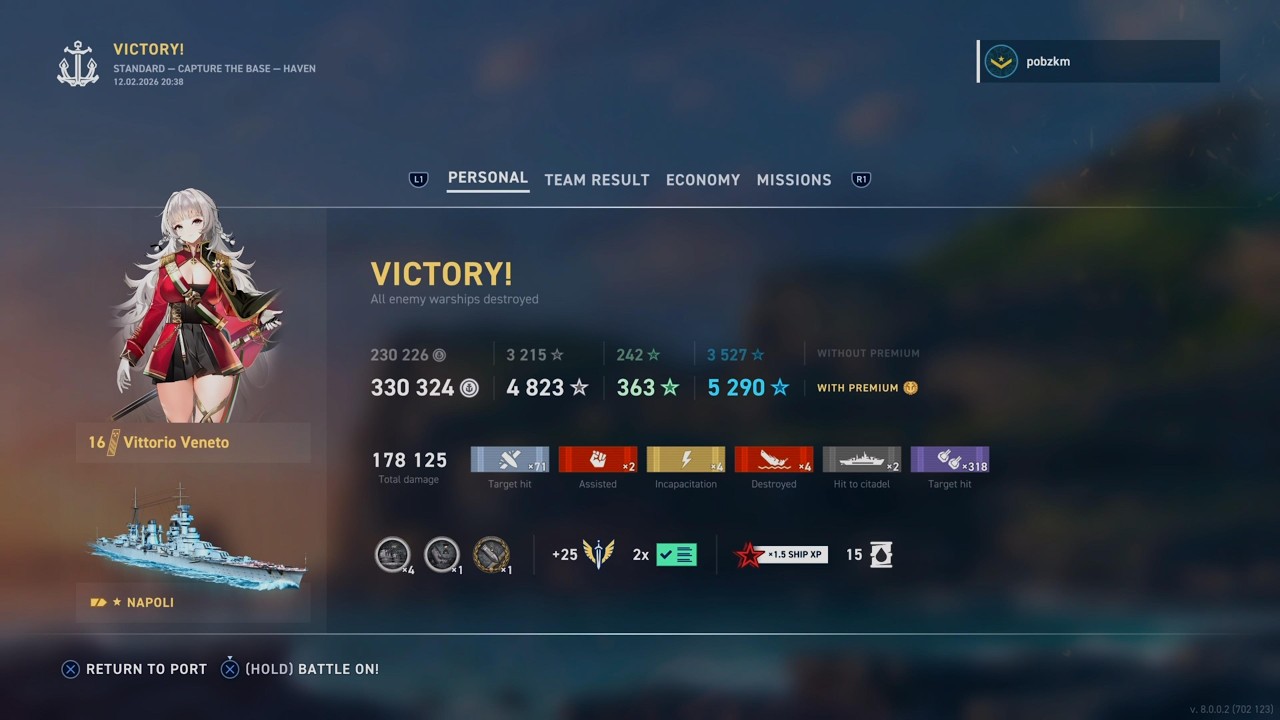 Napoli - 178k sec build - World of Warships: Legends