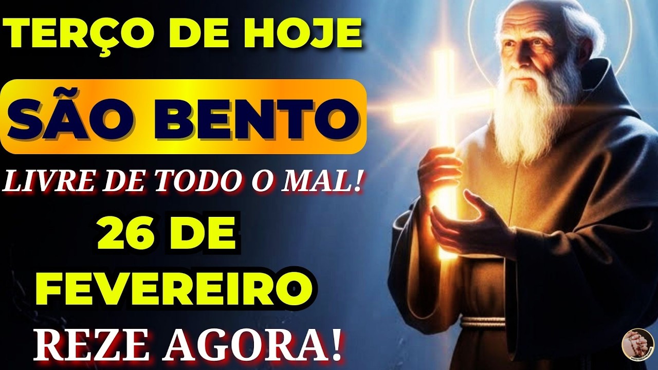 📿TERÇO DE SÃO BENTO E A SANTA CRUZ🙌O INIMIGO CAI POR TERRA