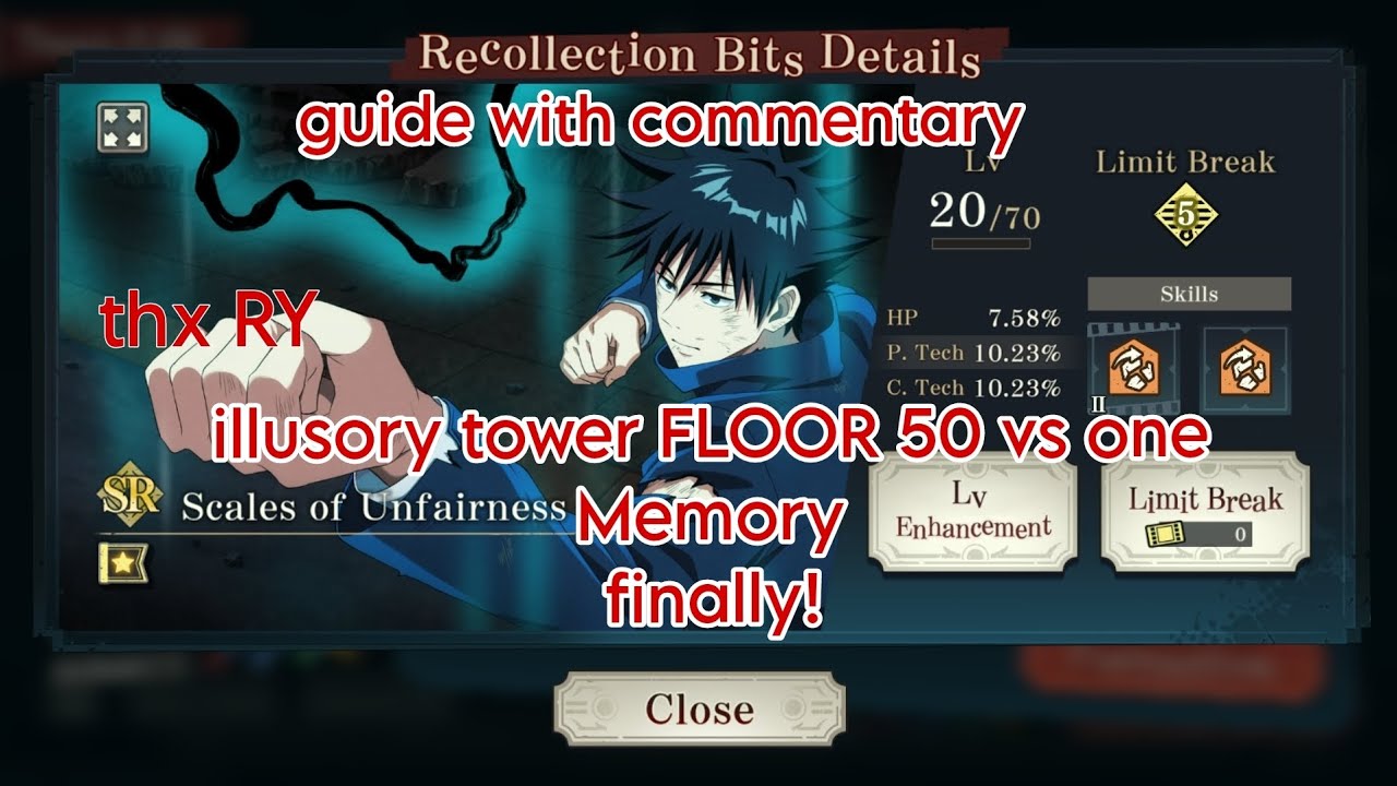F2P nobara vs illusory tower FLOOR 50! GUIDE WITH ROTATION! (JUJUTSU KAISEN: PHANTOM PARADE) GLOBAL