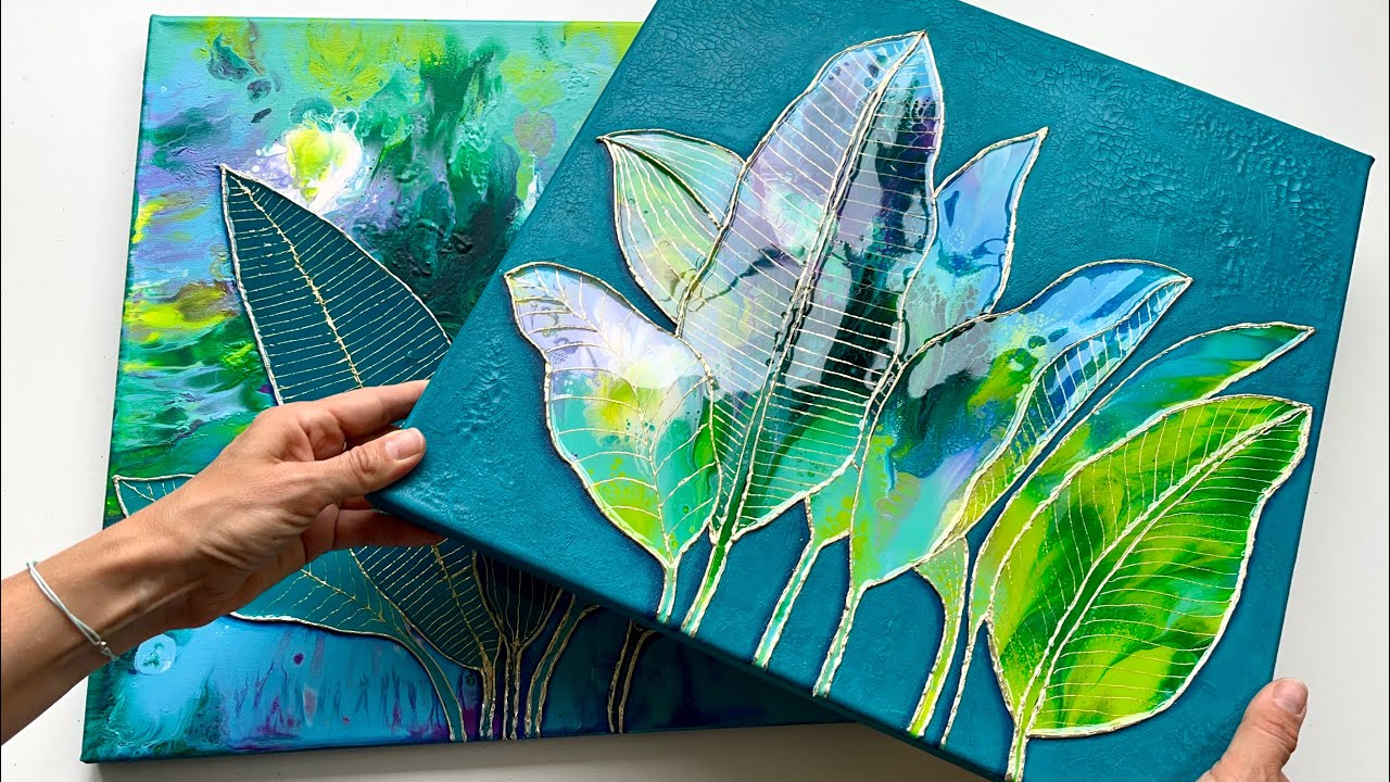 НЕГАТИВНАЯ АКРИЛОВАЯ ЗАЛИВКА КРЕАТИВНАЯ ЖИВОПИСЬ FLUIDART вдохновляющее руководство по искусству