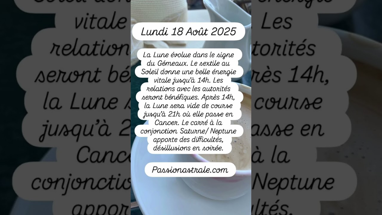 Tr&egrave;s belle journ&eacute;e #deryaastroyoga #astrologie #horoscope #lundi