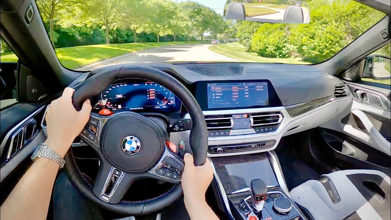 BMW M4 Competition xDrive Convertible 2022 года — впечатления от вождения от первого лица