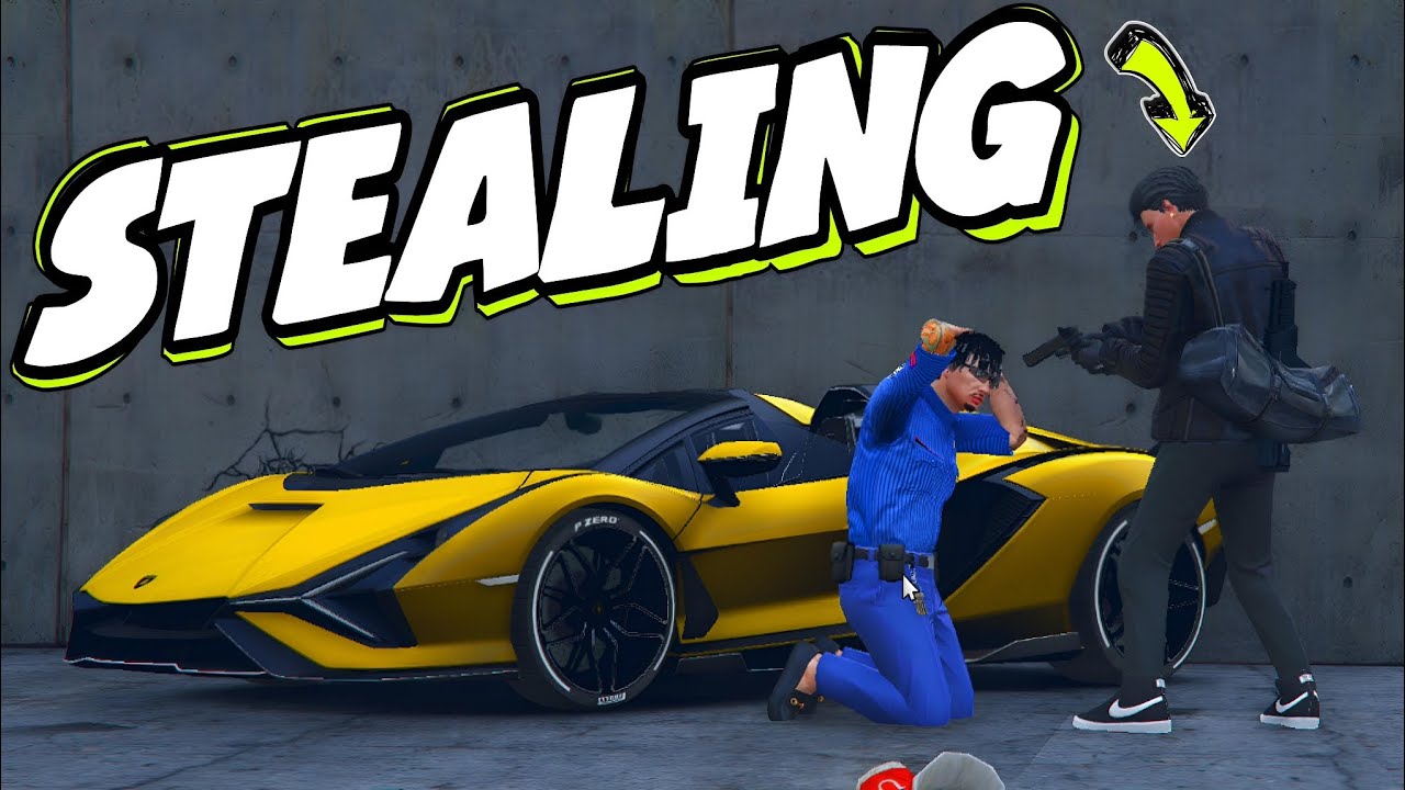 Stealing back the LAMBORGHINI and I took REVENGE on the POLICE in GTA 5 RP