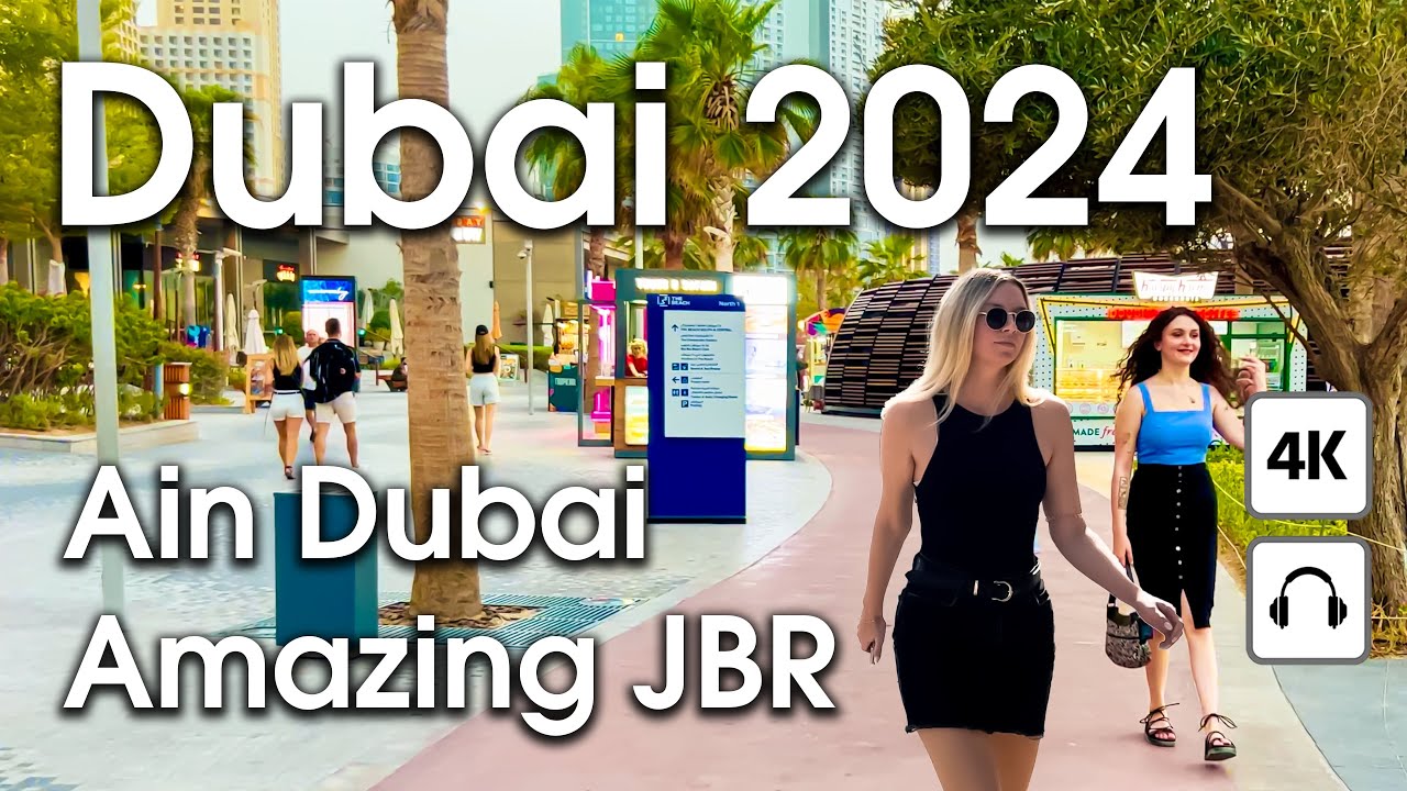 Dubai 🇦🇪 Amaizing JBR, Ain Dubai  [ 4K ] Walking Tour