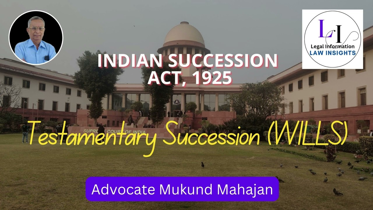 ✅#12👉Indian SUCCESSION Act 1925 Explained 💯% | Key Provisions & Legal Insights | Inheritance Law✅