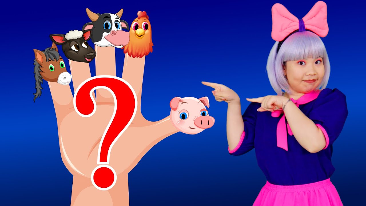 Farm Animals Finger Family | Kids Funny Songs