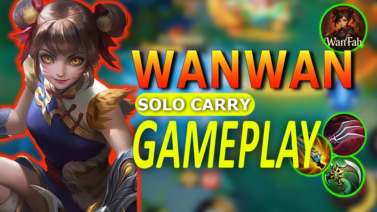 WANWAN SOLO CARRY | BROKEN DAMAGE 😱 Mythic Glory Gameplay |  Mobile Legends