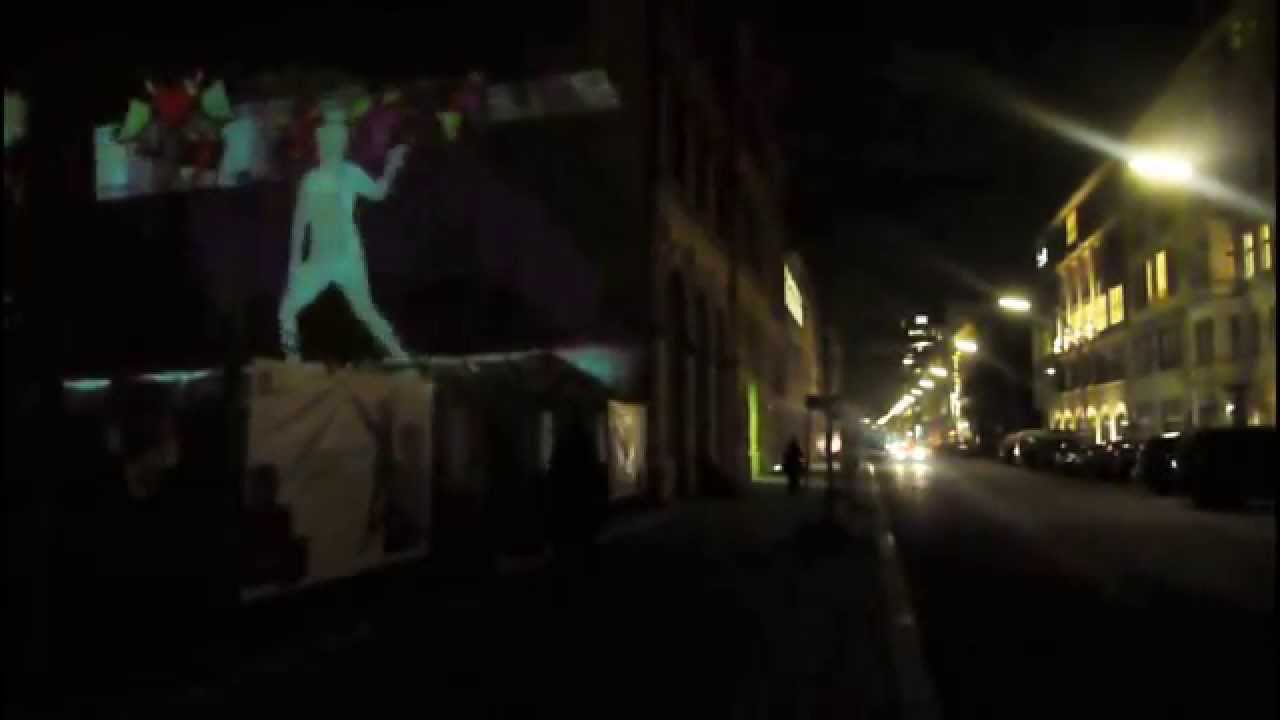 {B*} - Zimmerstra&szlig;e - Street art Video Installation - Berlin Mitte