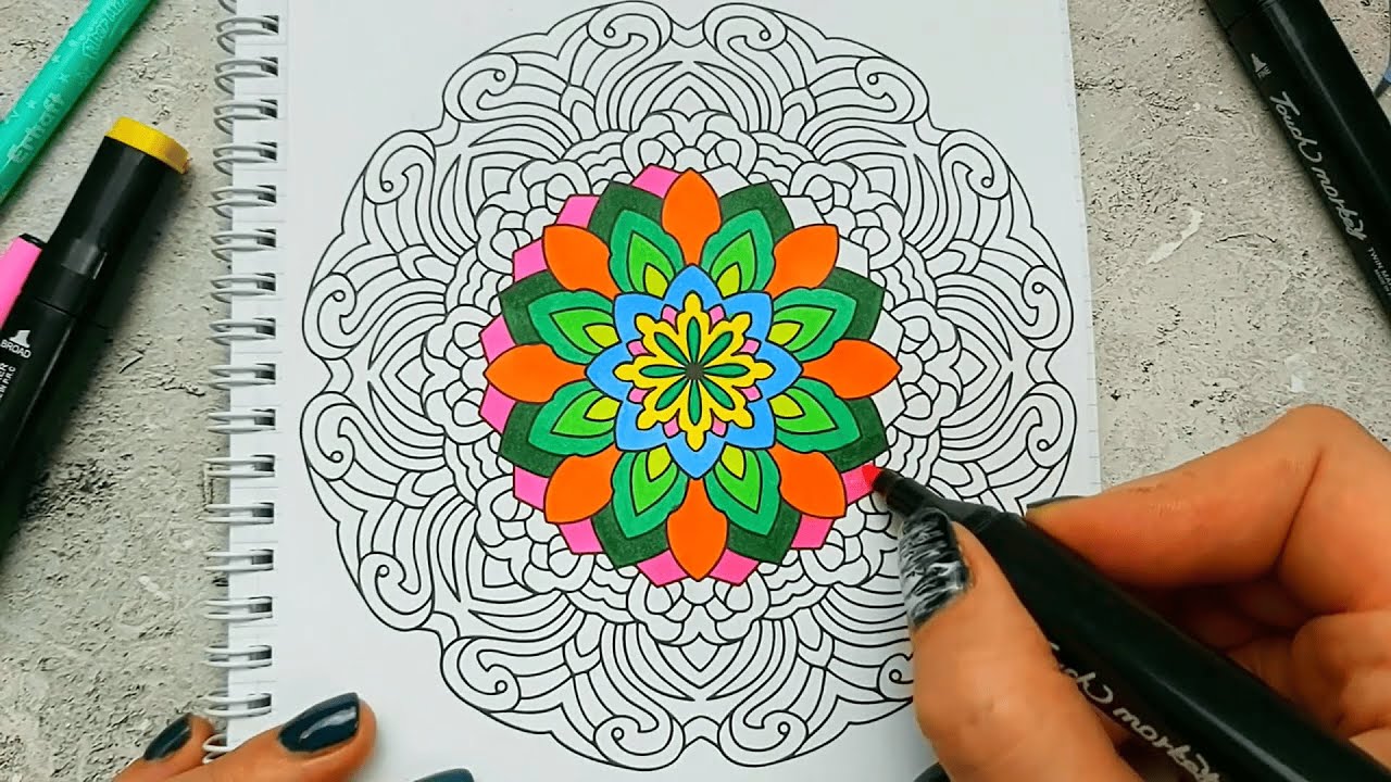 Mandala Therapy LIVE | Non-Stop Relaxing Coloring ASMR | world of mandalas