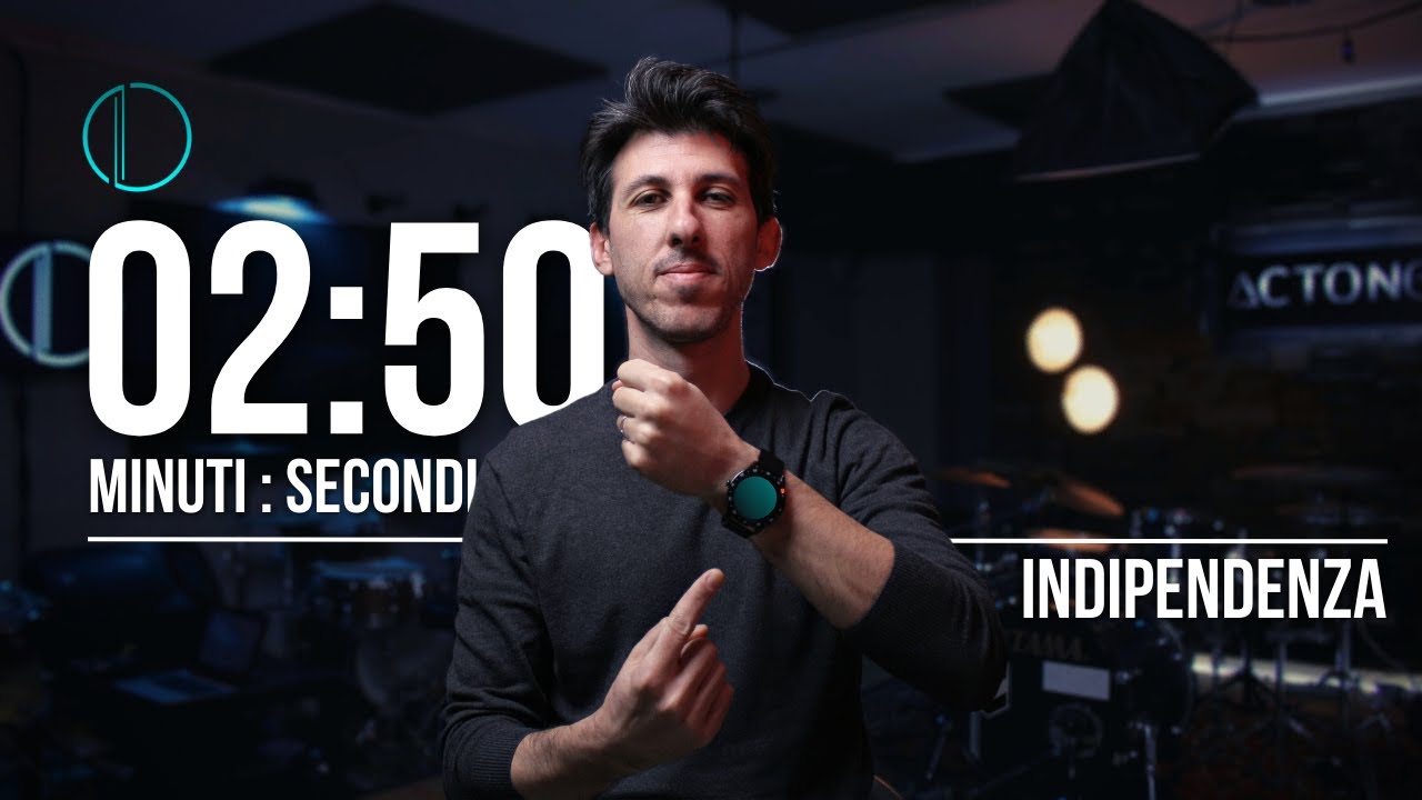 Indipendenza di CASSA e RULLANTE in 2 Minuti e 50 Secondi! // Lezioni Batteria [+PDF]