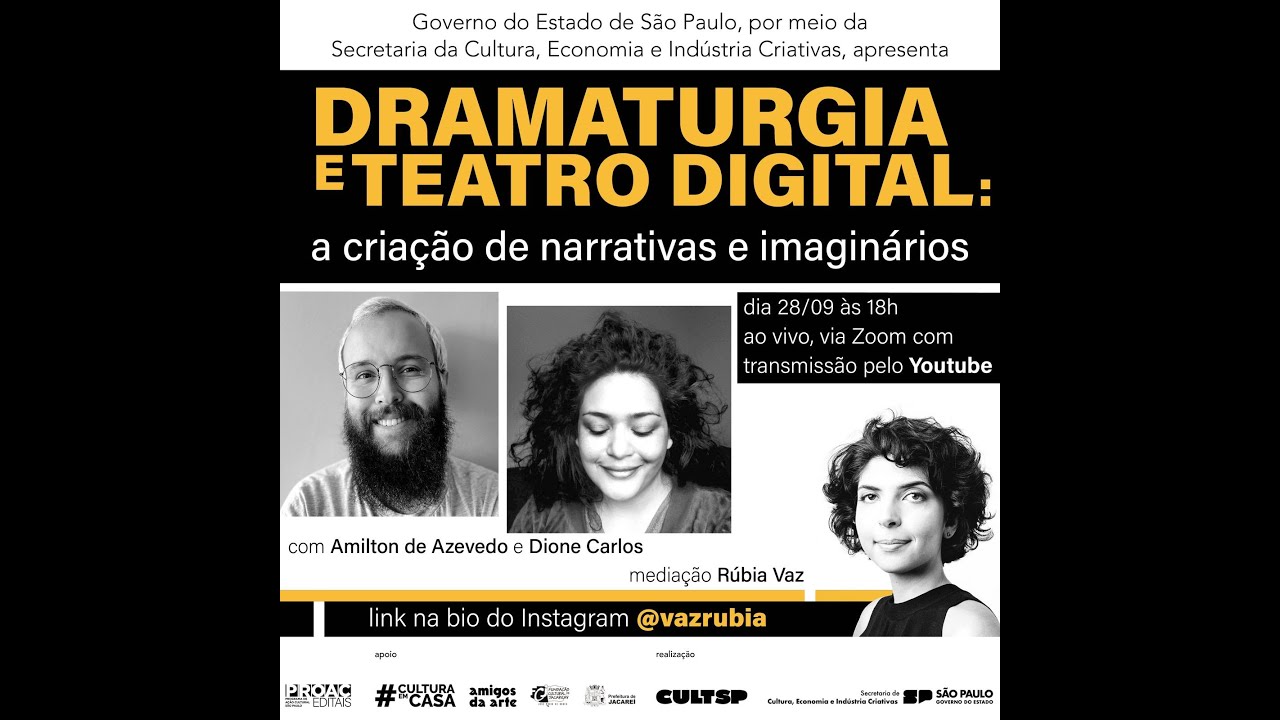 Dramaturgia e Teatro Digital: a cria&ccedil;&atilde;o de narrativas e imagin&aacute;rios