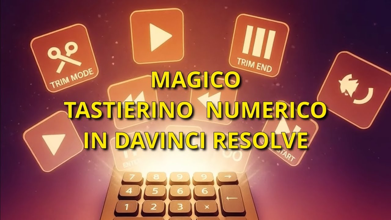 Montaggio Ultra-Veloce in DaVinci Resolve: il Segreto del Tastierino Numerico