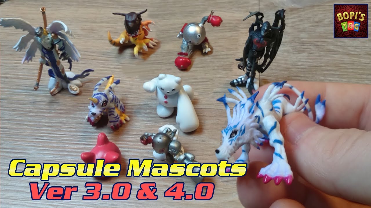 Digimon Capsule Mascot Ver 3.0 & Ver 4.0 - Unboxing and Review