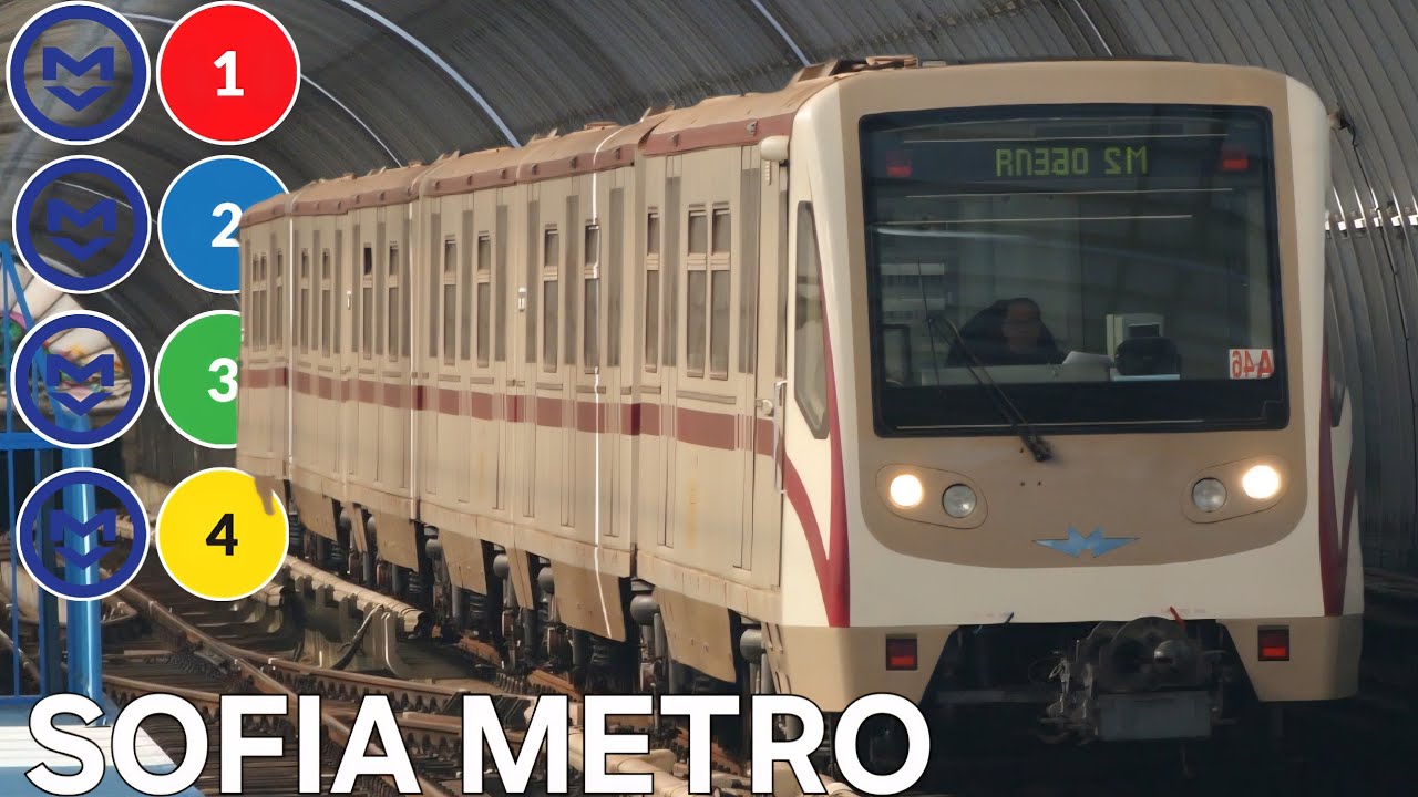 [4K] 🇧🇬 Sofia Metro - All The Lines / 🇧🇬 Софийско метро - Всички линии (2025)