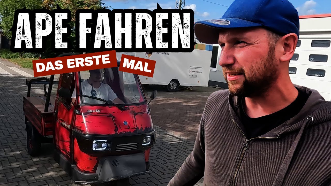 Das ERSTE mal! Ape 50 fahren für Anfänger.