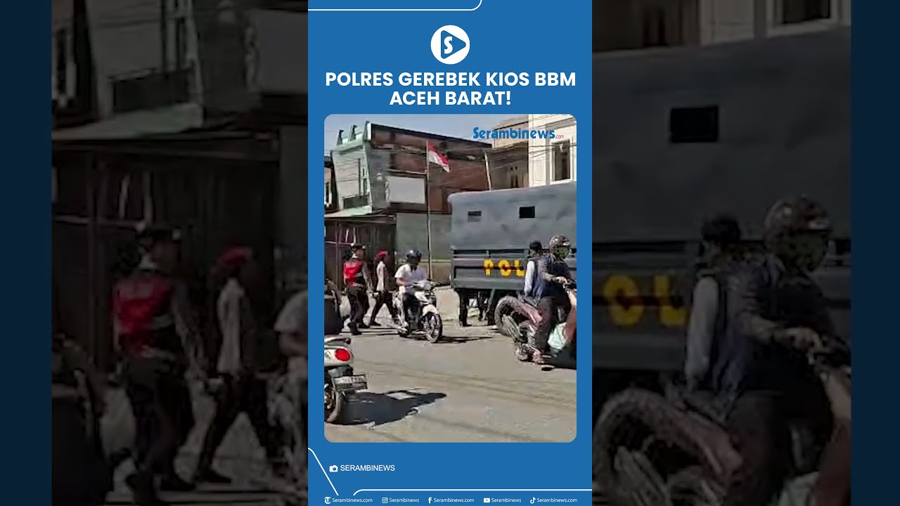 Aksi Polres Gerebek Kios BBM Aceh Barat!