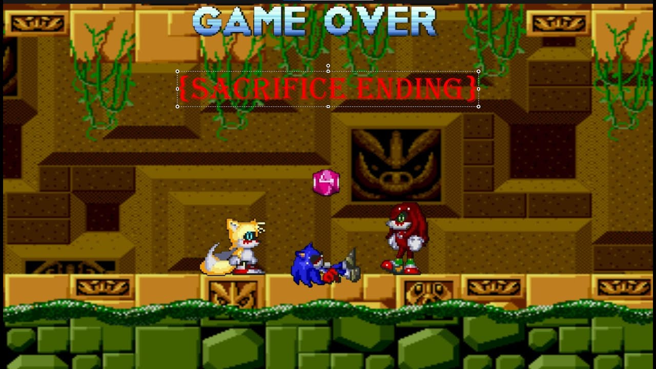 Sonic.HEX-infected-menace (Chapter 1) Tails & Knuckles Duo Ending (Sacrifice Ending) with Extras!!