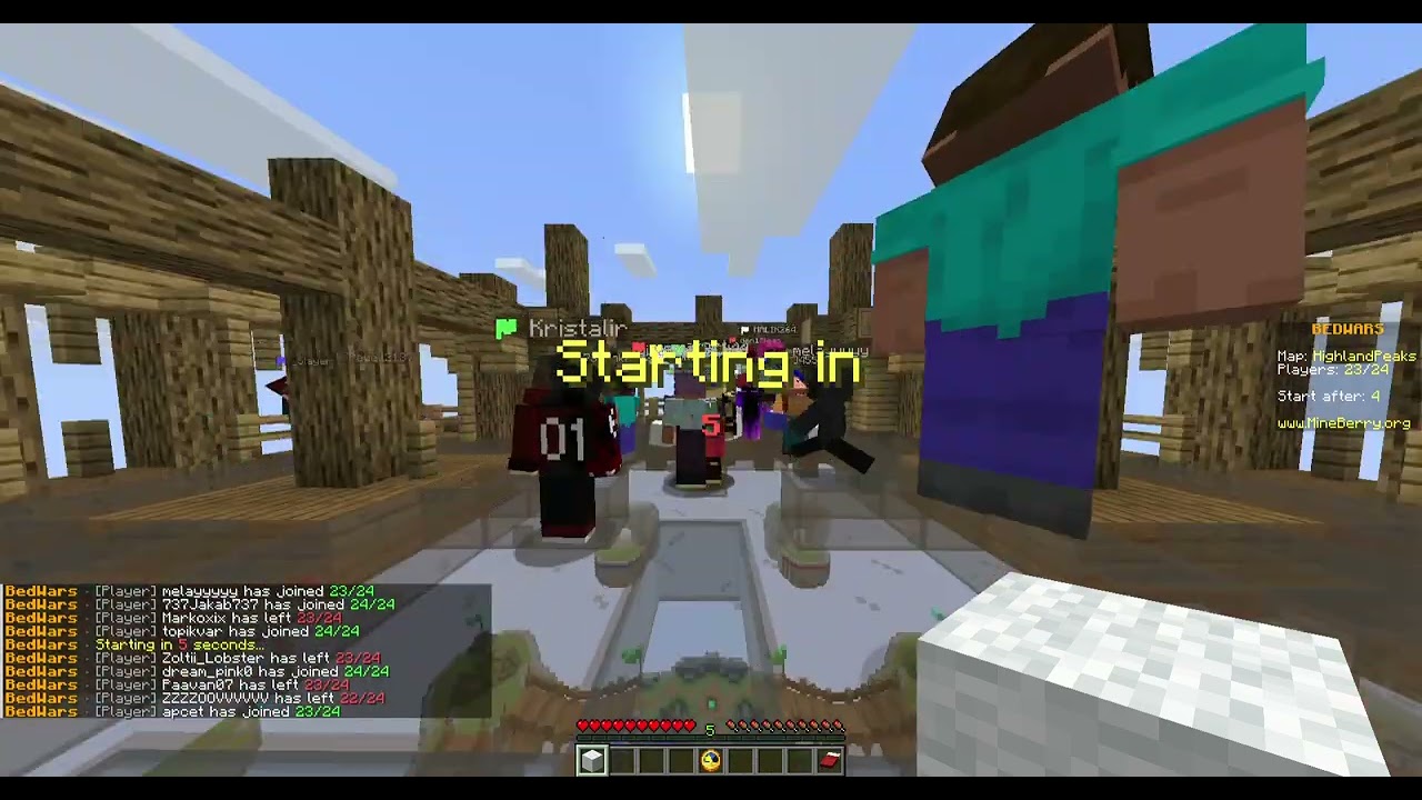 Minecraft  ama bedwars ve skywars