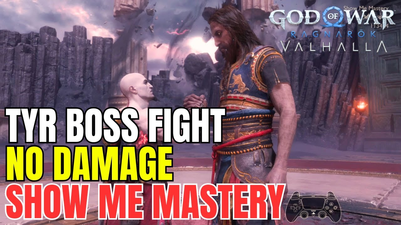 TYR BOSS FIGHT - No Damage - Show Me Mastery | God Of War Ragnarok Valhalla
