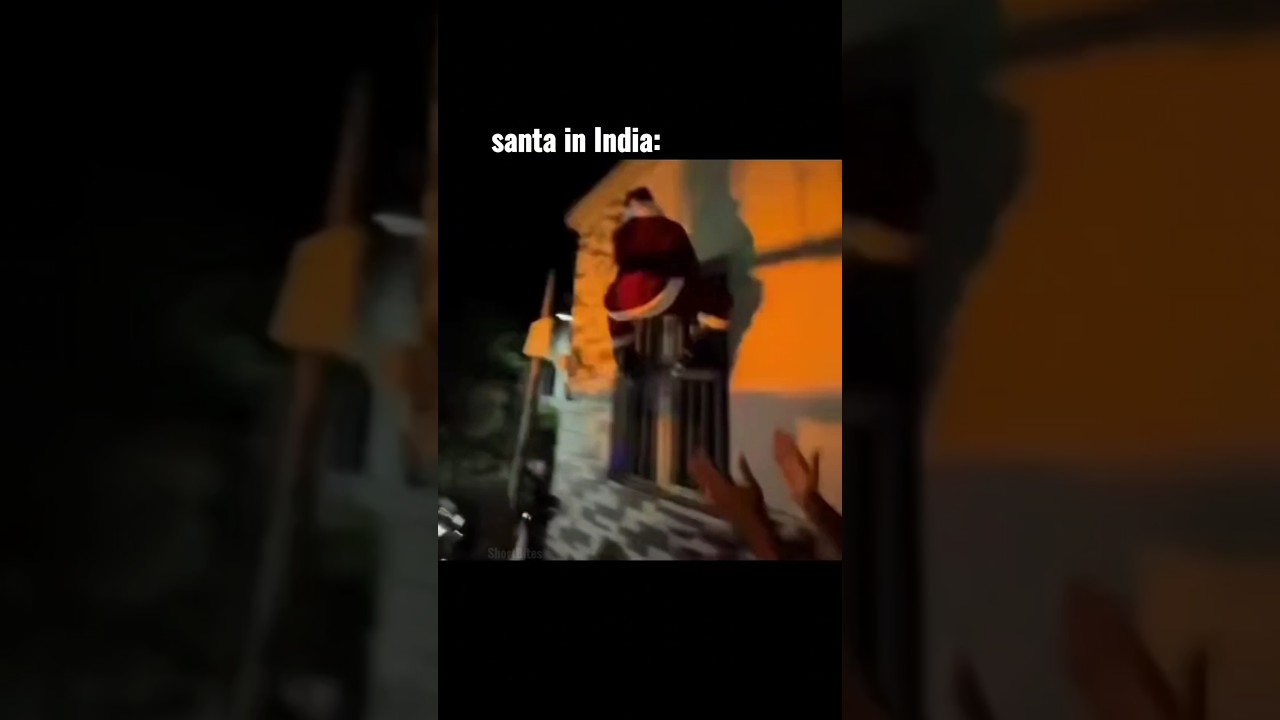 Santa in India VS other countries | #shorts #christmas #funnyvideo