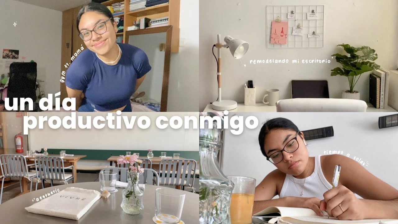 un día productivo conmigo | gym con mamá, remodelando mi escritorio, tiempo a solas y más!