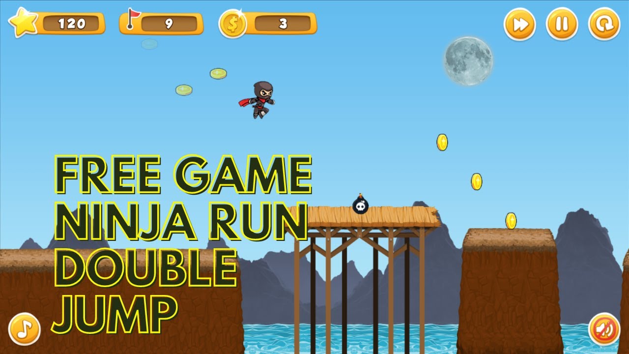 Free Browser Game | Ninja Run | #funnygame #runninggames