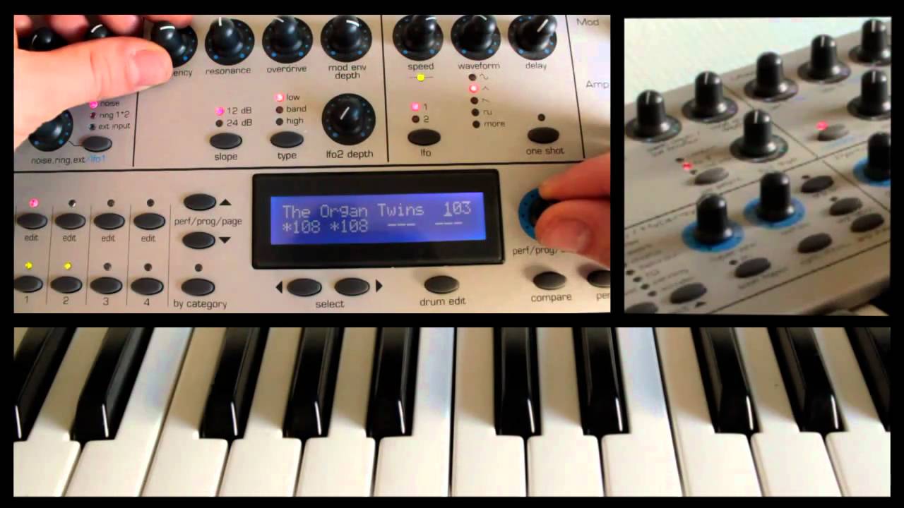 DEMO NOVATION KS4 SYNTHESIZER HD