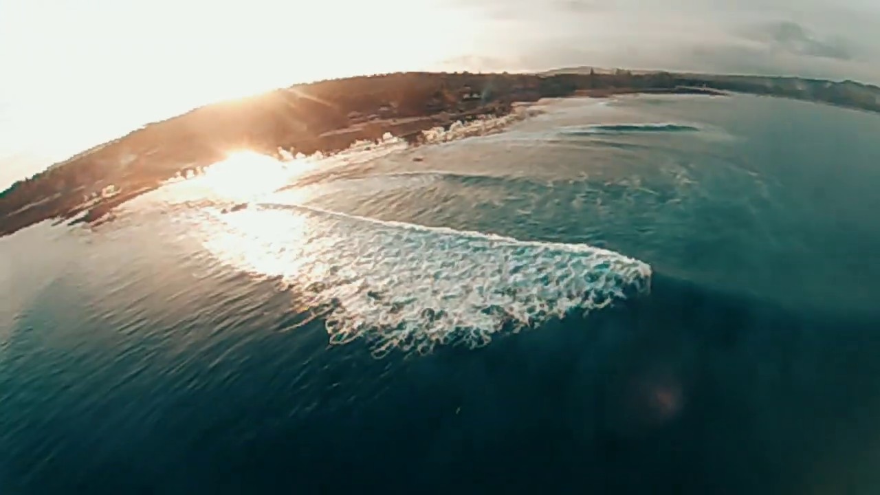 Fly over surfers at Sorake - Nias - Sumatra
