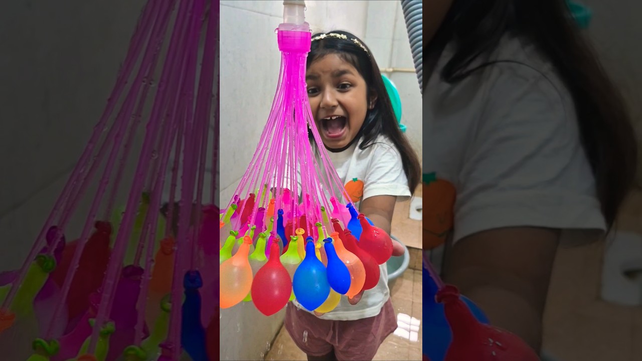 WATER BALLONS #waterballoon #meherthecutepie #drawing4kids #cutebaby #funny #kidsplaying #funny