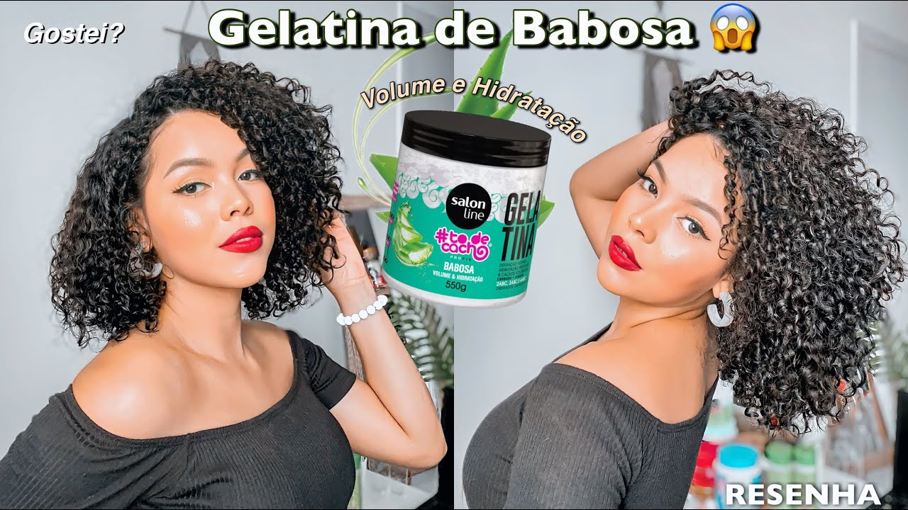 Finalizei o meu cabelo com a nova gelatina de Babosa volume e hidratação da @SalonLineBrasil gostei?