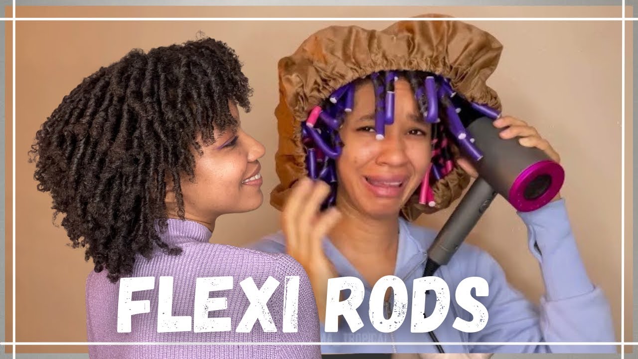 FLEXI RODS EN CABELLO NATURAL | tipo 4 | Afro| crespa | cambiando de textura