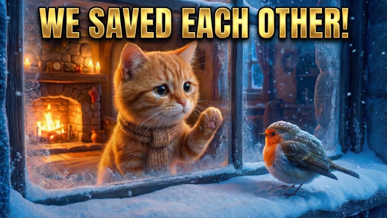 WE SAVED EACH OTHER!Tiny Cat Restores Abandoned Bakery in Snow Storm ❄️🍞 (Cozy Cooking & ASMR)