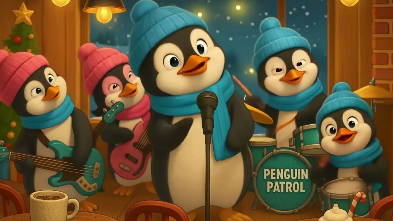 Penguin Patrol  Frostbite Funk (Full festive music video)