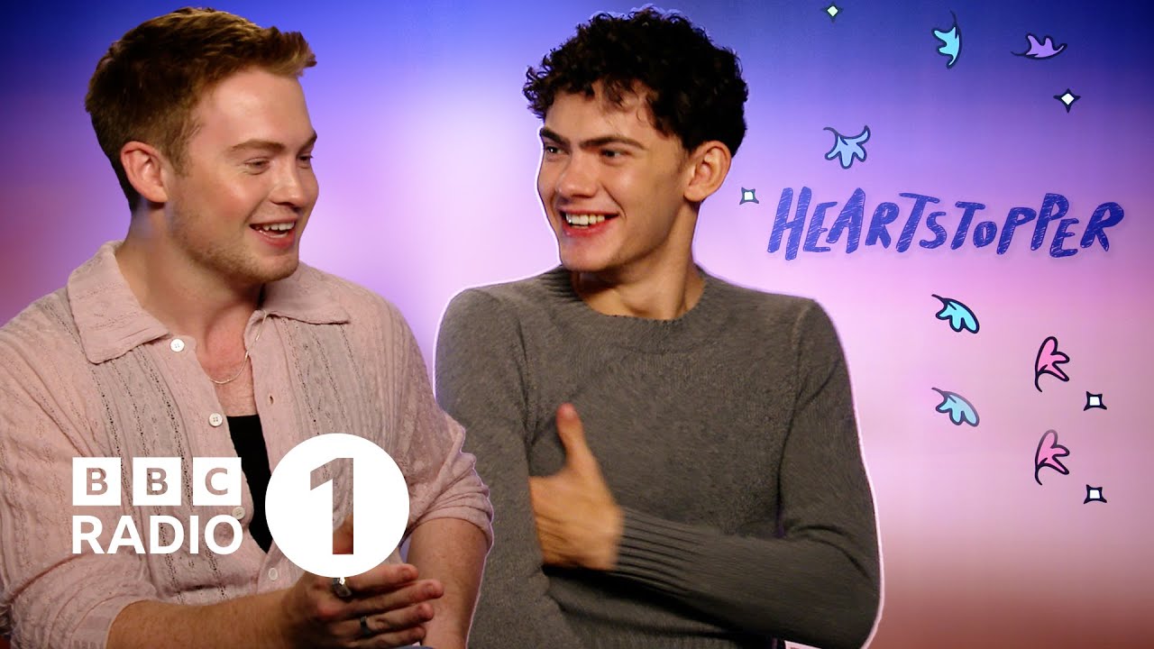 “It was a volcano on his chin!” 🌋😂 Joe Locke and Kit Connor talk Heartstopper series 3