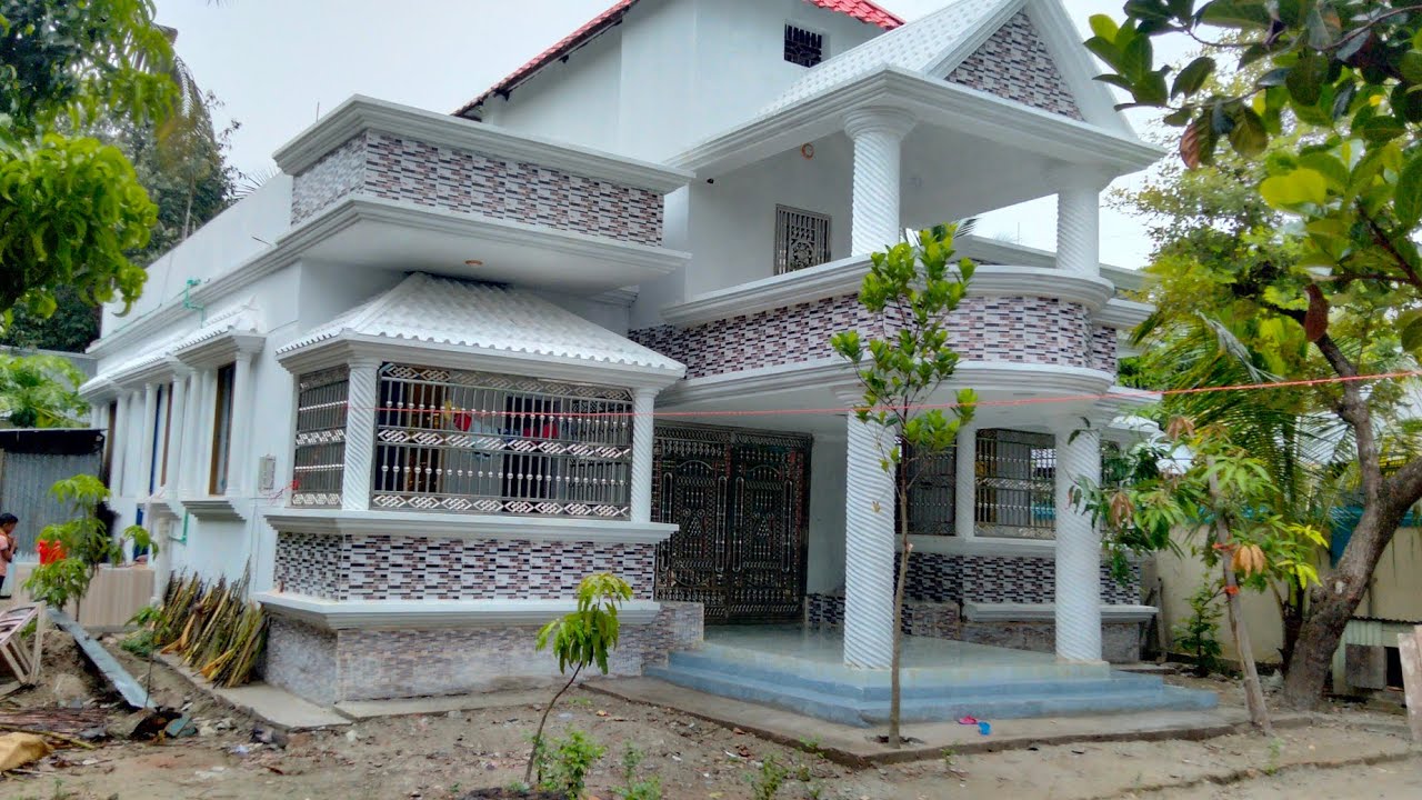 ছোট জমিতে অল্প খরচে 4 রুমের খুবই সুন্দর ডিজাইনের বাড়ি