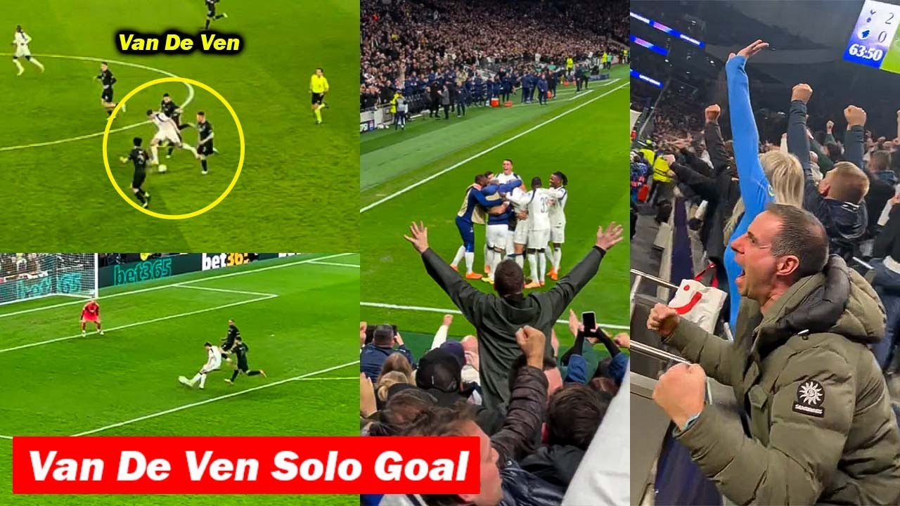 Tottenham Fans Reactions to Van De Ven Solo Wonder Goal vs FC Copenhagen