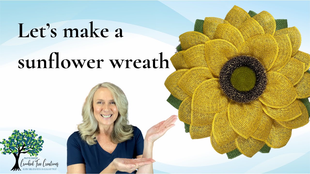 How To Make A Sunflower Wreath Using Fused Daisy Petals