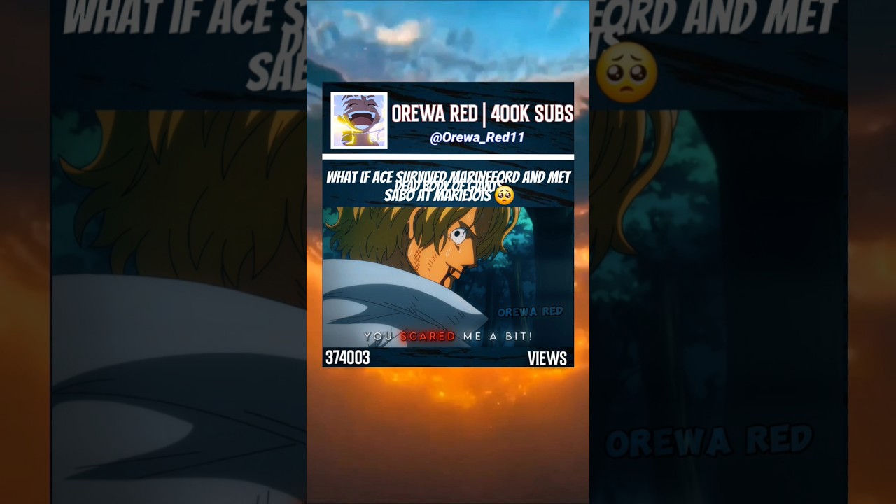 what if ace meet sabo at mariejois 🥺 #onepiece #ace #sabo