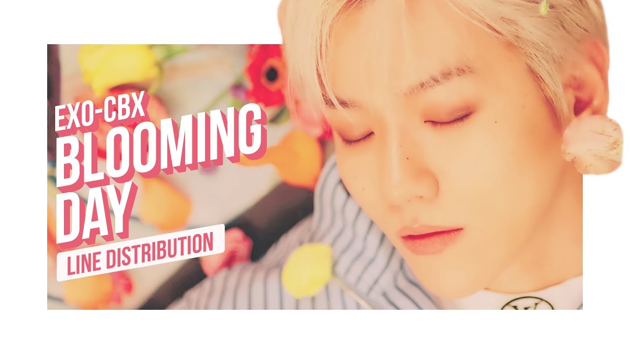 EXO-CBX - Blooming Day Line Distribution (Color Coded) | 첸백시 - 花요일