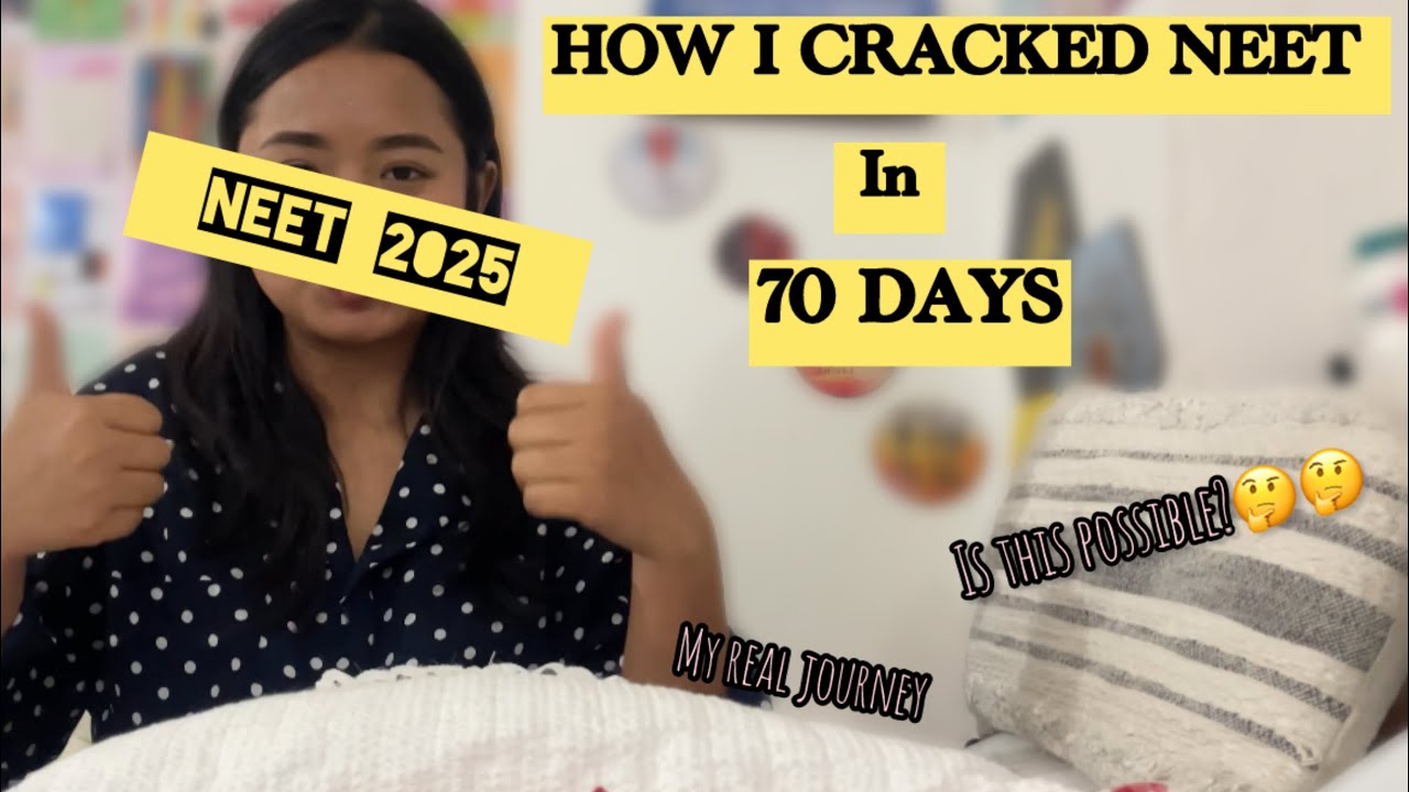 How I cracked *NEET*in 70 days 🩺|Still possible?🤔Last 60 days for NEET 2025 💪My real journey 🙌