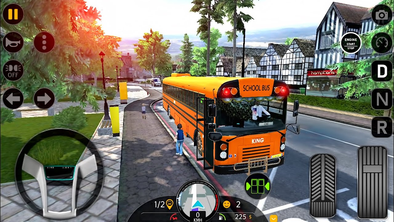 Coach Bus Realistic Driving: New Multiplayer - New School Bus Simulator 2023 - Android GamePlay #3