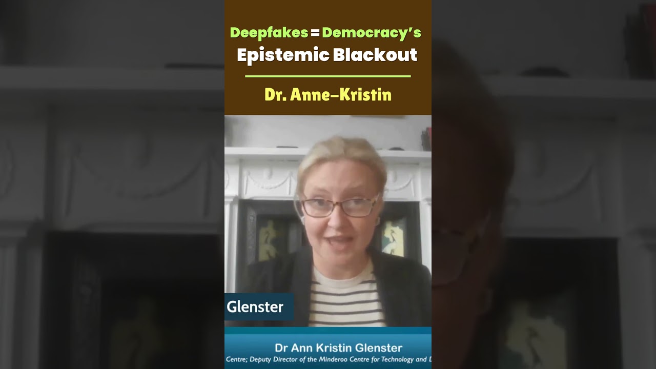 Deepfakes = Democracy&rsquo;s &lsquo;Epistemic Blackout, #Deepfakes #Misinformation #AI #CivicTrust