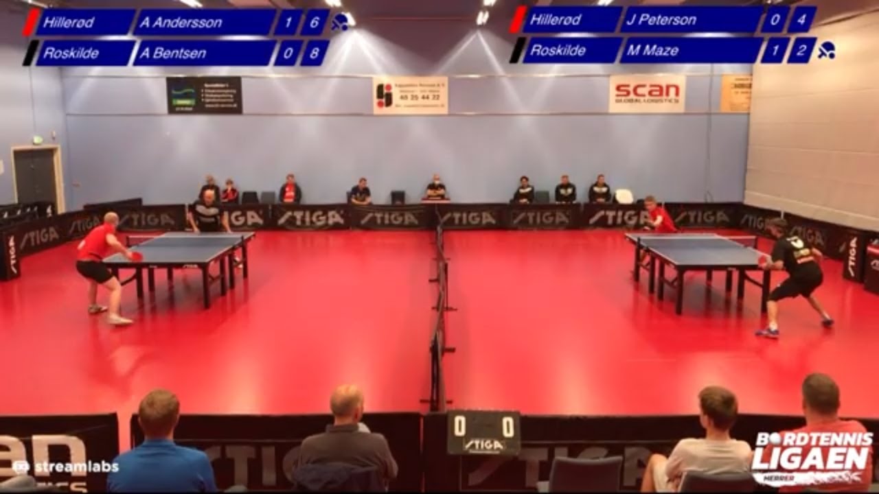 Hillerød GI - Roskilde BTK61, BordtennisLigaen 2020