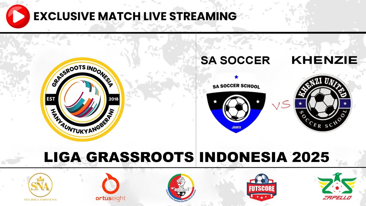SA SOCCER vs KHENZIE | Liga Grassroots Indonesia 2025 JABODETABEK LIVE Lapangan 6